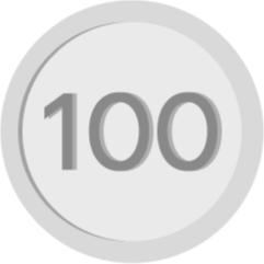100원